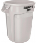contenedor redondo blanco Brute 121 litros. RUBBERMAID