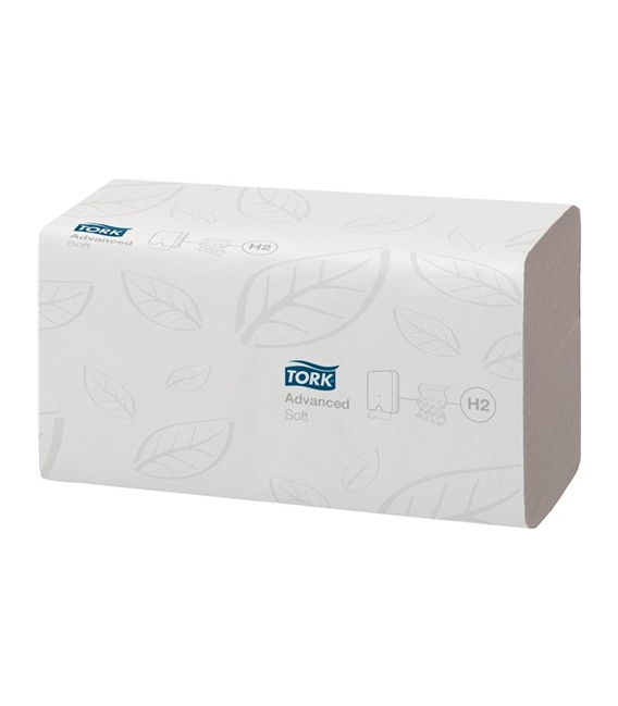 Toallas de papel de manos tork 2 capas, blando, blanco avanzado L 260 x an 210 aprox. 120289. TORK