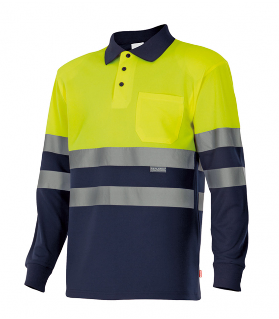 POLO TRABAJO 5XL AMARILLO FLUO