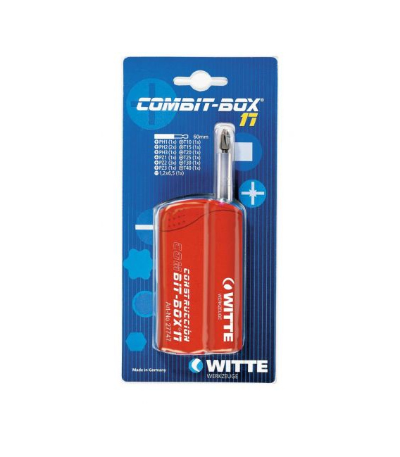 Caja de puntas de atornillar COMBITBOX 17 blíster (Tipo TiN)