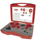 Juego de 8 coronas perforadoras HSS bimetal para electricidad tipo EK2