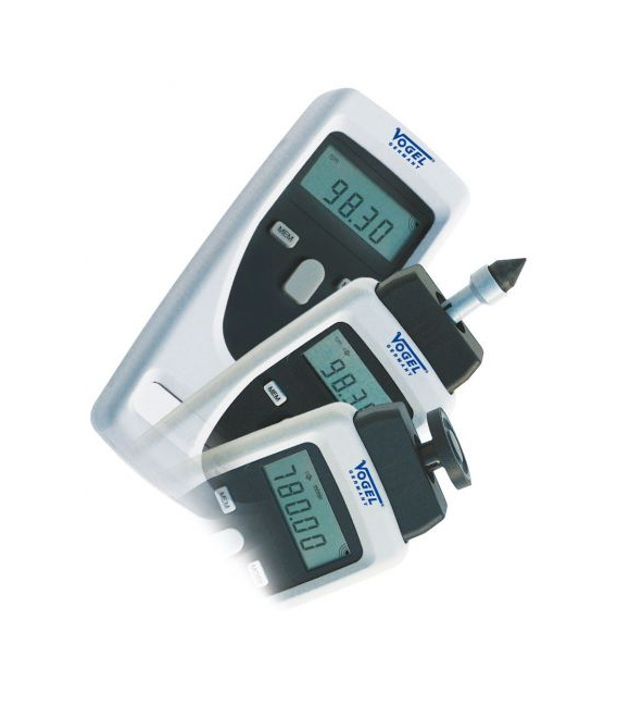 Tacómetro manual electrónico digital (Medidor RPM), Rango 1/min 199.999, Distancia de medición máx. 600 mm (ópticamente)