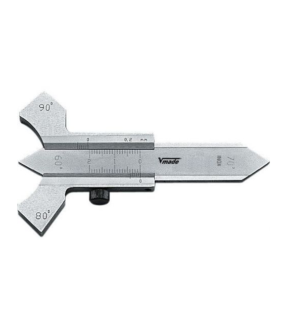 Calibre de precisión para soldaduras, Capacidad 020 mm, Nonio 1/20 mm