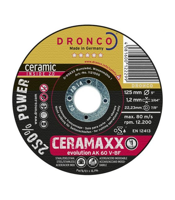 115Disco de corte ultra rápido Ceramaxx de 115 x 1,2 mm