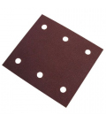Caja de 50 hojas de 80x133 mm rectangulares de papel abrasivo A/O autoadherente (grano 60)