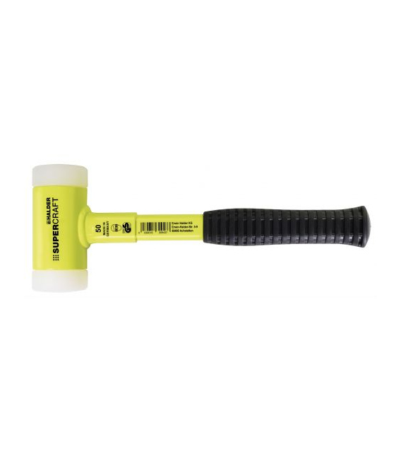 Maza anti rebote metálico amarillo Supercraft Ø 60 mm