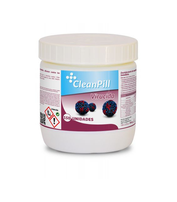 Pastillas desinfectantes virucidas Cleanpill (150 uds)