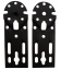 Juego de soportes rectos para eje de toldo 65x50x185MM MICEL (Negro)
