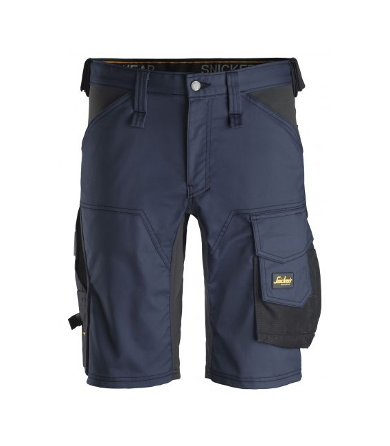 Pantalones cortos elásticos AllroundWork Azul MarinoNegro talla 44