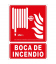 Señal boca de incendio PVC clase A