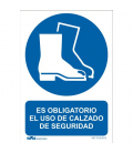 Señal obligatorio el uso de calzado de seguridad PVC Glasspack