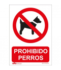 Señal prohibido perros PVC Glasspack