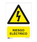 Señal peligro riesgo eléctrico PVC Glasspack