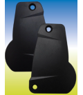 Juego de tapas laterales negro para toldo MICEL 64,6 x 10,4 x 96,4 mm