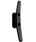 Cornamusa de amarre negra para toldo de guías o capotas MICEL 18 x 20 x 102 mm