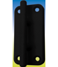 Cornamusa de amarre negro para pérgola MICEL 50 x 40 x 100 mm