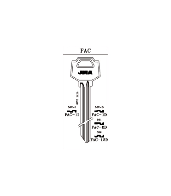 LLAVE ACERO JMA FAC-12D