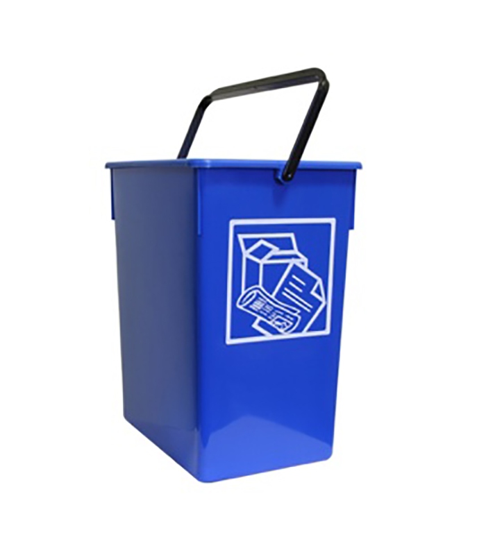 Cubo de reciclaje ecológico 34 litros de 2 compartimentos (1 de