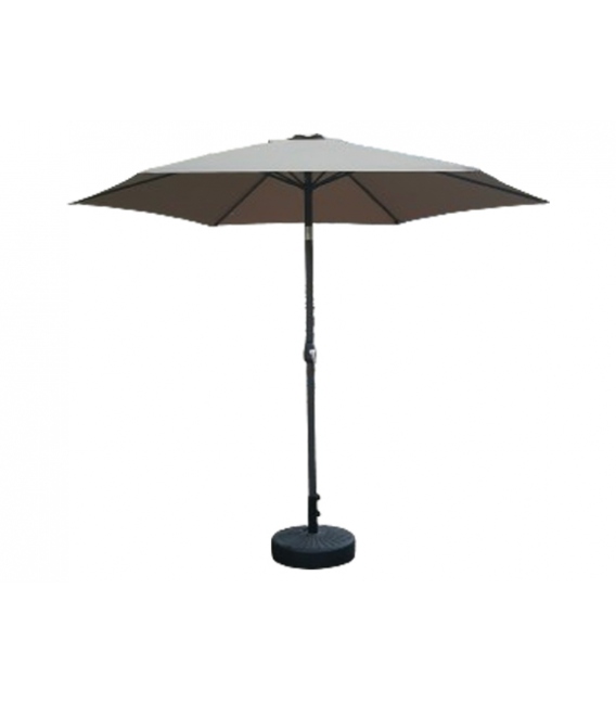 PARASOL ALUM. INCLIN.TAUPE 3 M