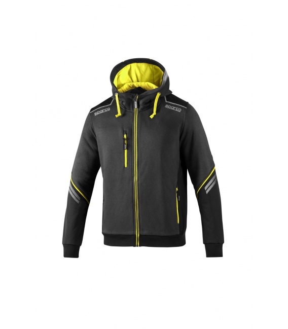 SUDADERA GRIS AMARILLO FLUOR 0