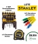 Lote Stanley: Destornilladores (44 pzs) + Flexómetro + 3 Marcadores