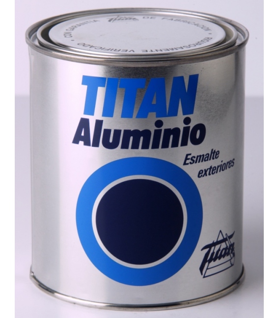 Esmalte exterior aluminio 750ml TITAN